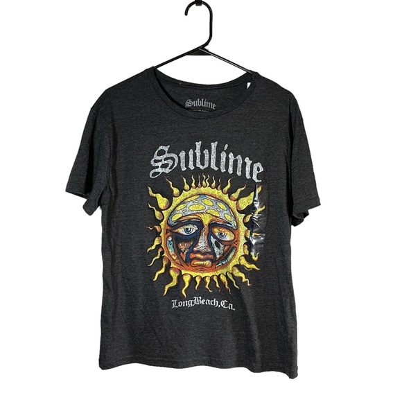 Sublime Long beach CA Grey Band Graphic Tshirt Festival - Picture 1 of 4